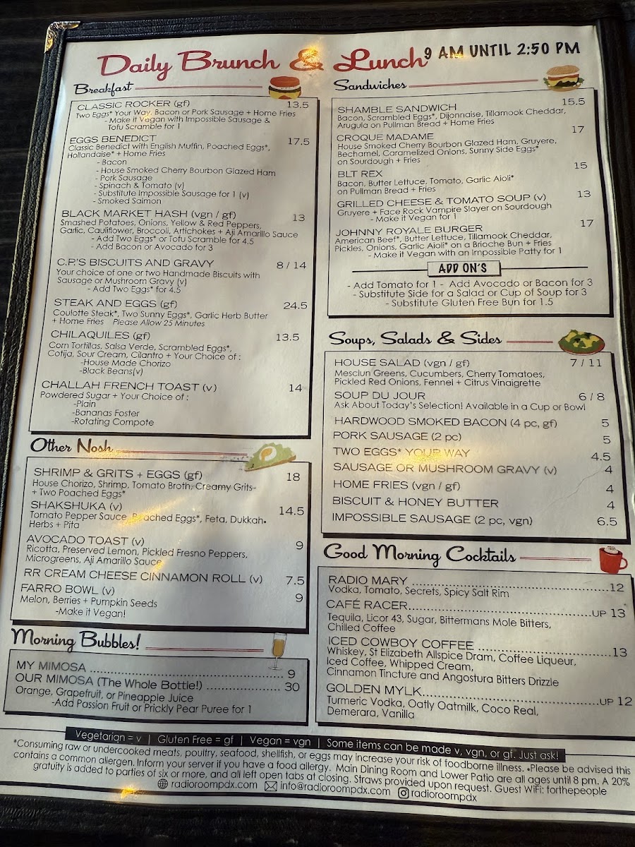 Radio Room Menu - Image 1